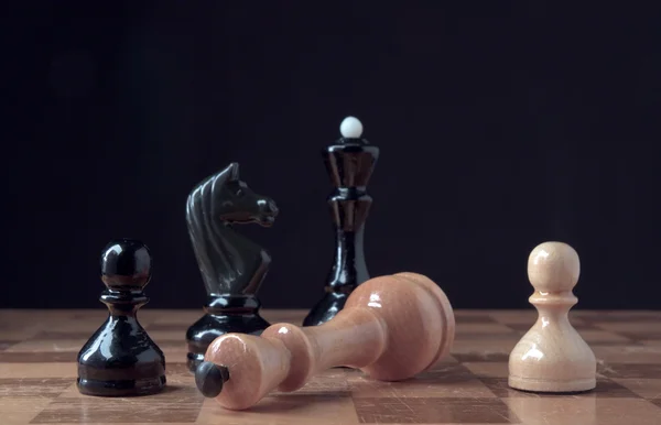 Skupina šachové figurky — Stock fotografie