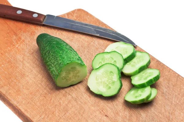Chopped cucumber — Stock Photo, Image