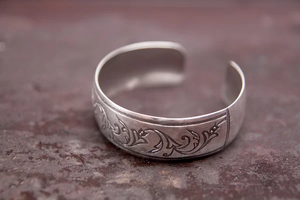 stock image Silver bracelet