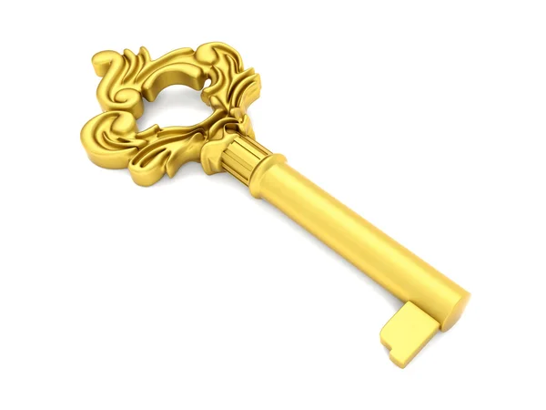 stock image Golden skeleton key