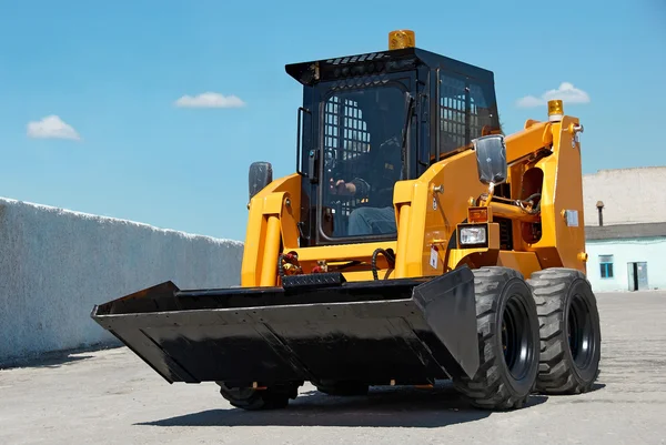 Skid ZijJonge os loader bouw machine — Stockfoto