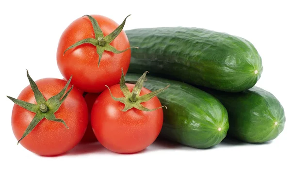 Tomate y pepino — Foto de Stock