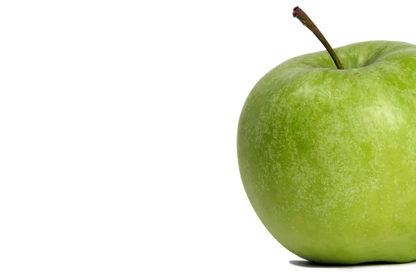 Primo piano mela verde isolato — Foto Stock