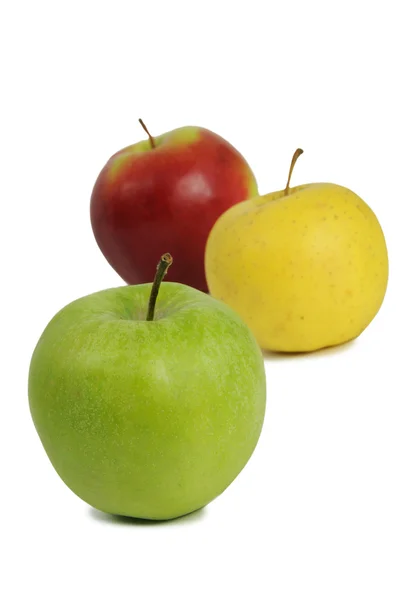 Gruppo di mele isolate — Foto Stock