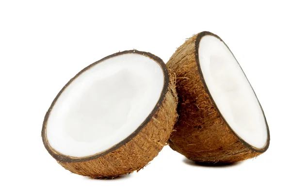 Duas metades de coco — Fotografia de Stock