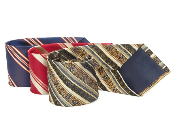 Чоловічі краватки аксесуарів ізольовані — стокове фото