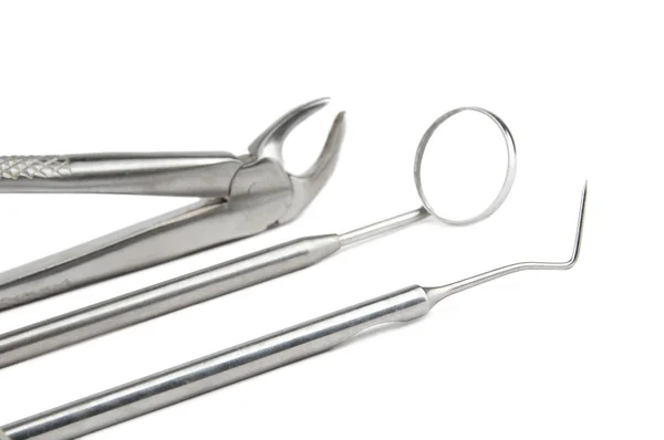 Conjunto de instrumentos de cuidado dental — Foto de Stock