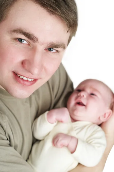父亲和新生儿宝宝 — 图库照片