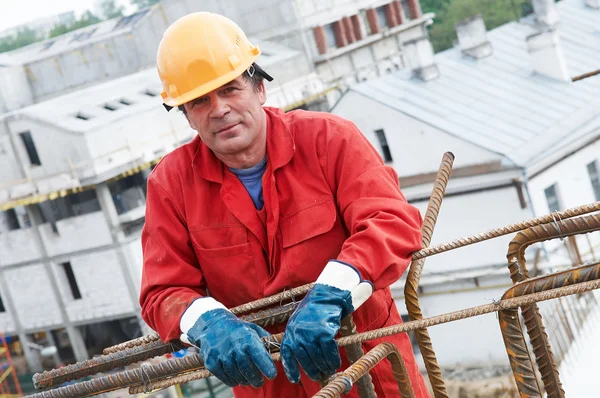 Constructor obrero en obra — Foto de Stock