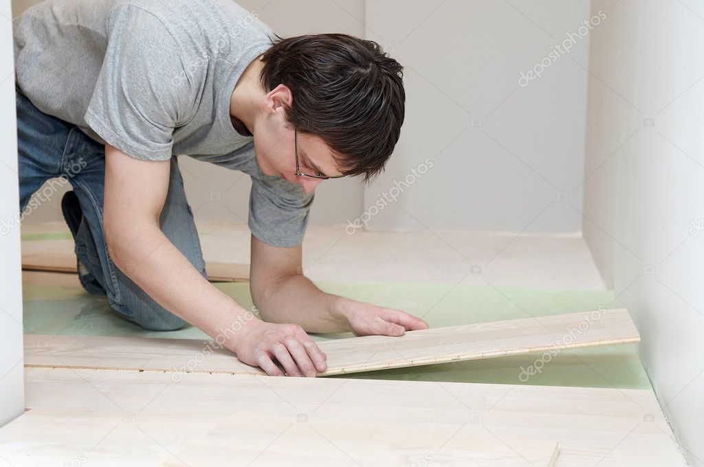 Flooring works with laminated board