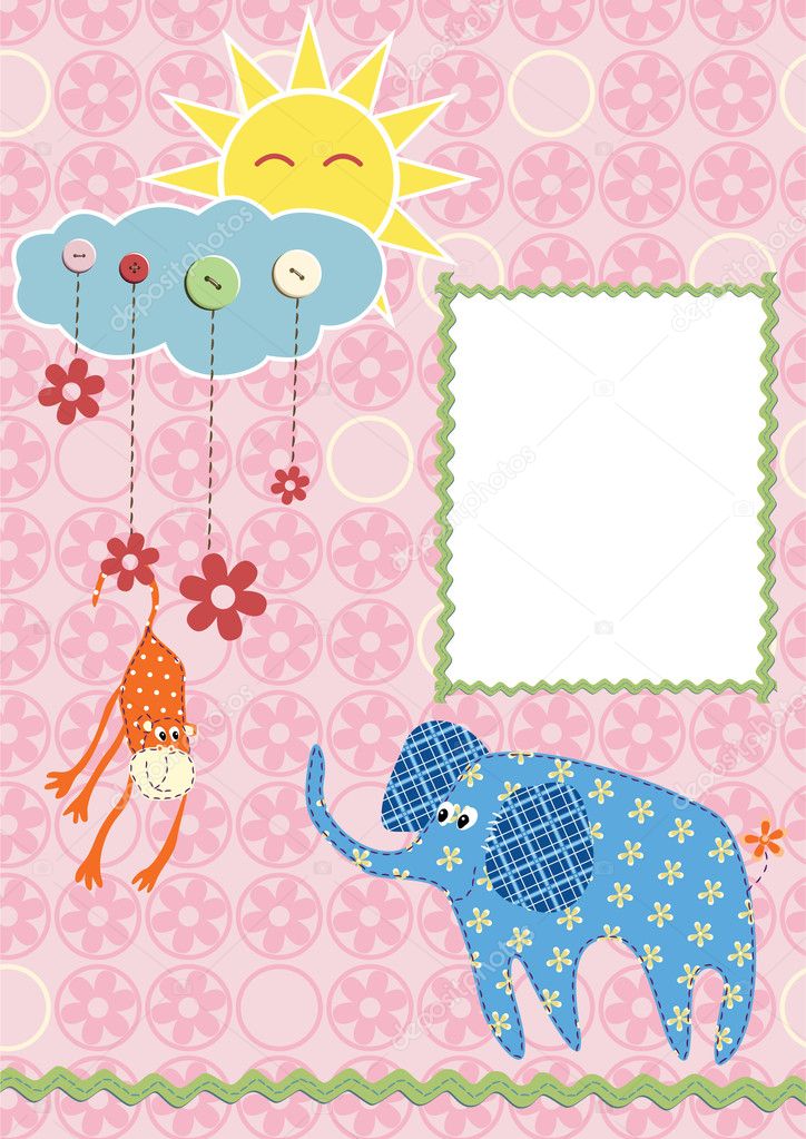Baby frame or card