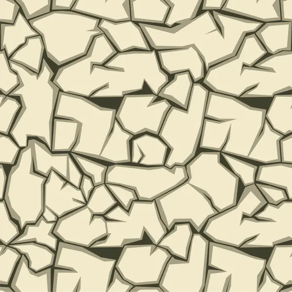 Crack motif sans couture au sol — Image vectorielle