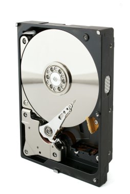 Hard disk drive HDD isolated on white background clipart