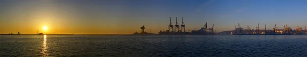 Panorama of Odessa harbor — Stock Photo, Image