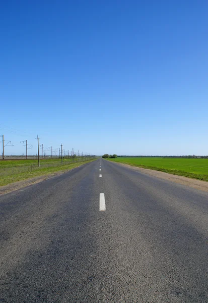 stock image Highway to the skyline