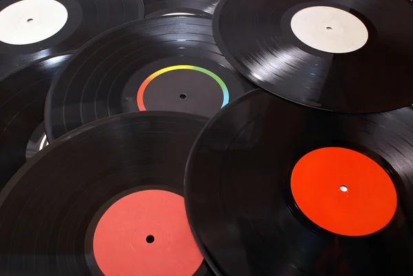 Gramophone vinyl record on player — Stock Photo, Image