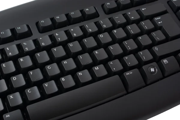Black keyboard close up — Stock Photo, Image