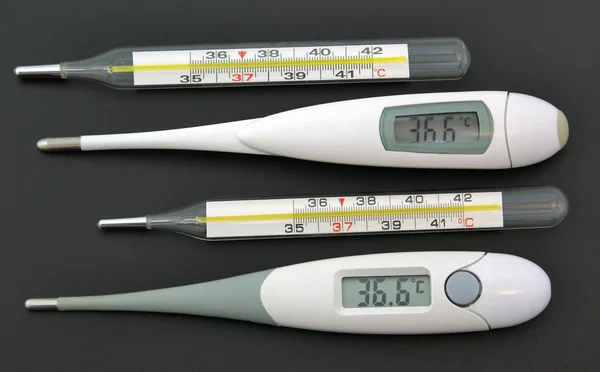 Medicine stuff. Thermometers — Stock Photo, Image