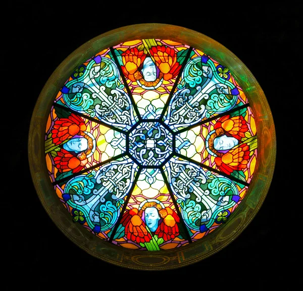 stock image Catholic church stained-glass window