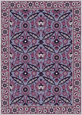 Persian detailed vector carpet clipart