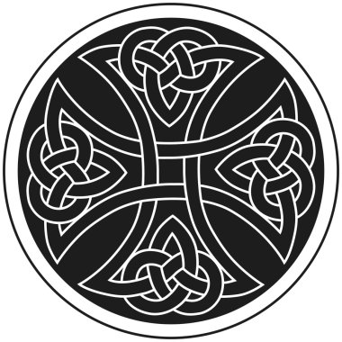 Vector celtic cross traditional ornament clipart