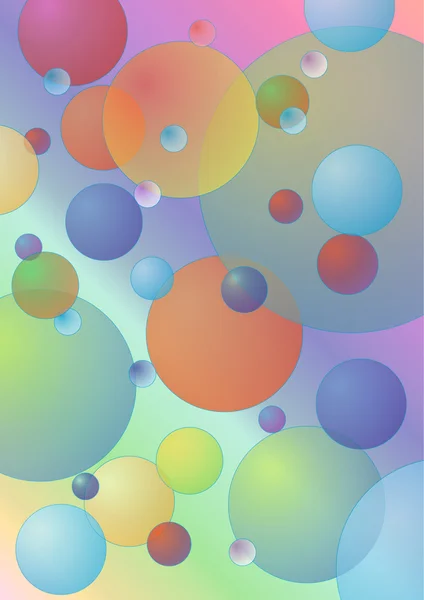 Пастельні кольорові бульбашки векторний фон — стоковий вектор