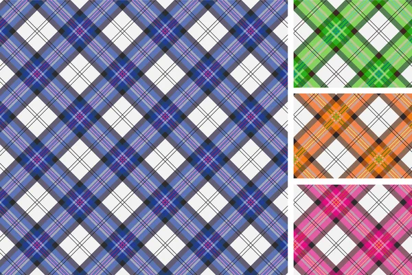 Set van Schotse gestileerde patroon — Stockvector
