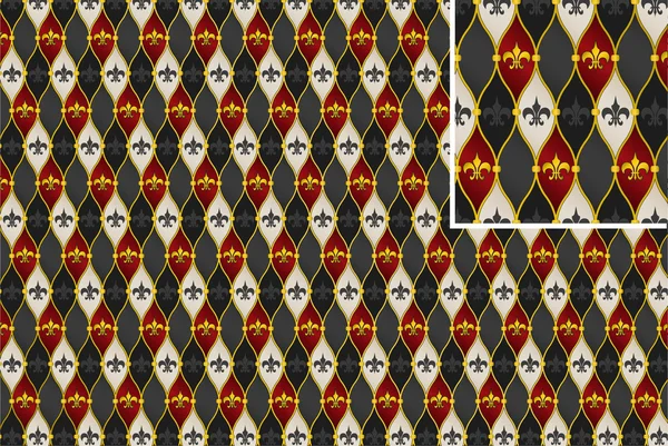 Vektor abstrakte königliche Lilie Hintergrund — Stockvektor