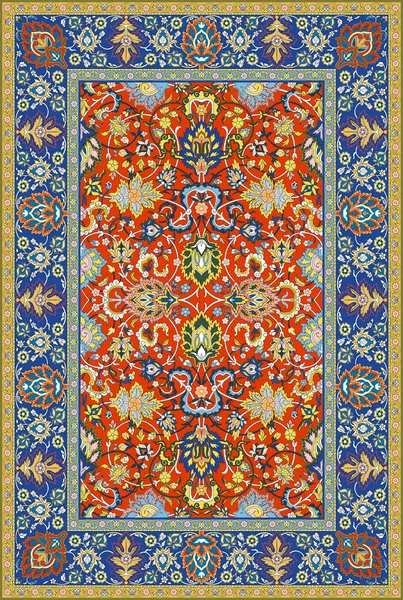 Персидский детальный векторный ковер — стоковый вектор