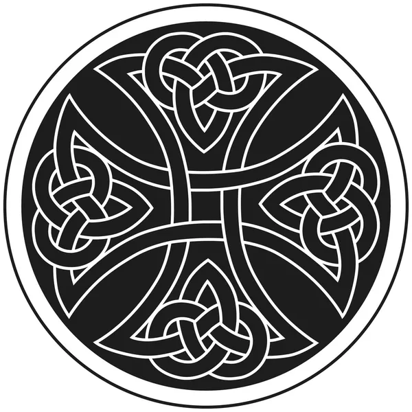 Векторний кельтський хрест традиційний орнамент — стоковий вектор
