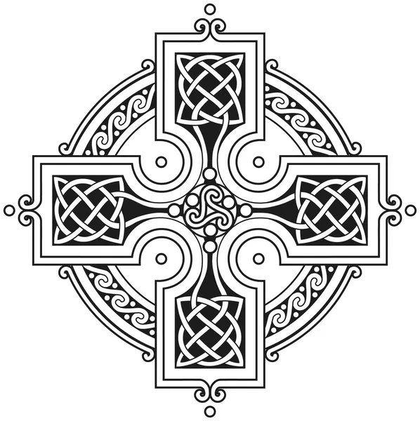Vector celta cruz ornamento tradicional — Archivo Imágenes Vectoriales