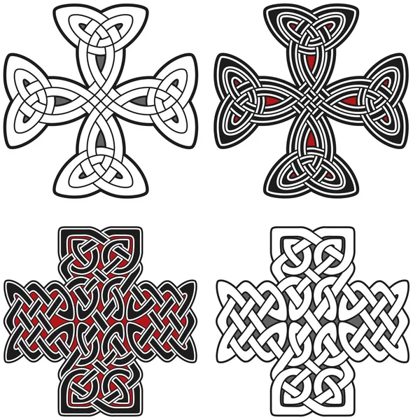 Ensemble d'éléments de design celtique — Image vectorielle