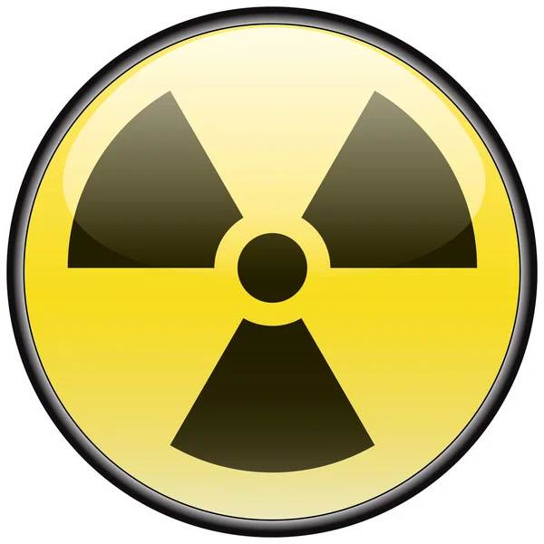 放射線ベクトル ラウンドの危険の記号 — ストックベクタ