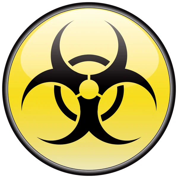 Biohazard vector round hazardous sign — Stock Vector © chaosmaker #3853552