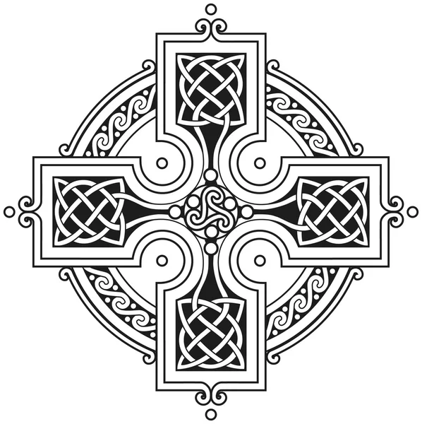 ベクトル ケルト族十字の伝統的な飾り — ストックベクタ