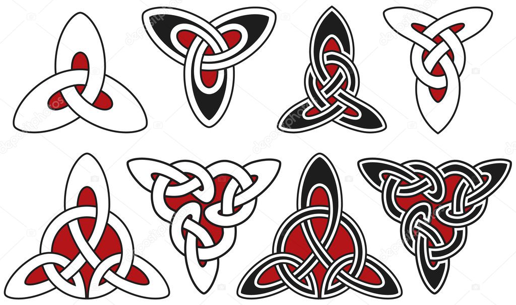 Set of celtic design elements