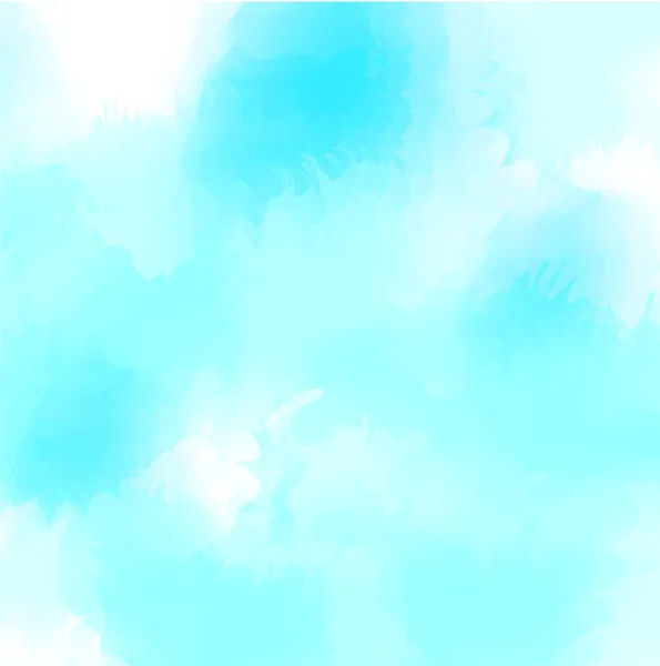 Bright blue aquarel background — Stock Vector