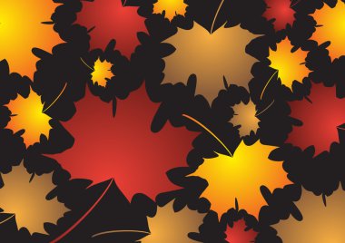 Fall leaves background clipart