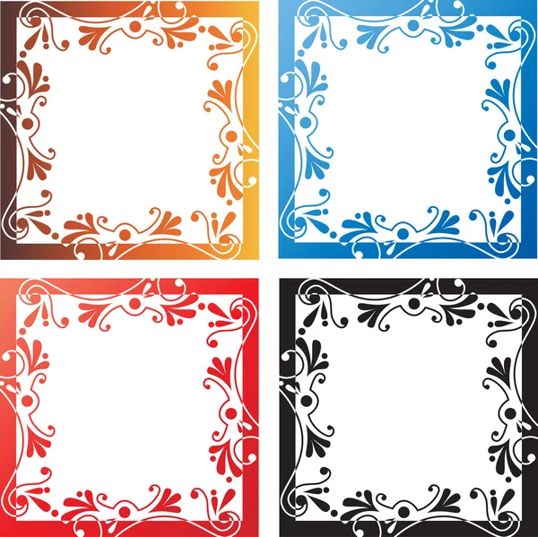 Kleur frames — Stockvector
