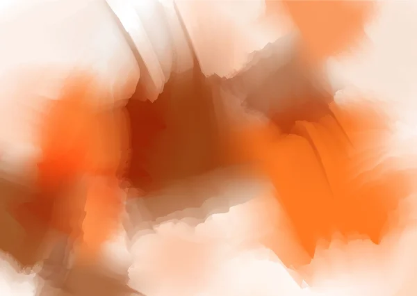 Orange-brauner Aquarell-Hintergrund — Stockvektor