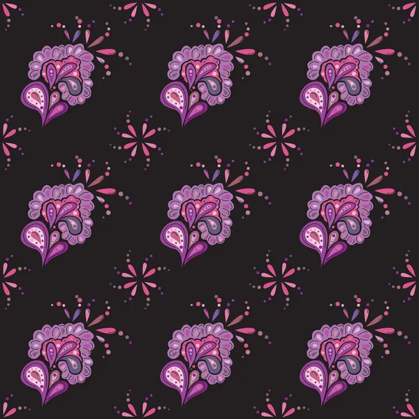 Purple flower pattern — Stock Vector