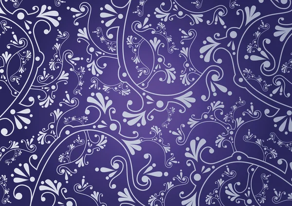 Viola ornamento floreale sfondo — Vettoriale Stock