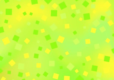 Green and yellow squares background clipart