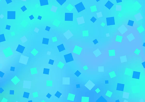 Blå fyrkanter bakgrund med havet färger — Stock vektor