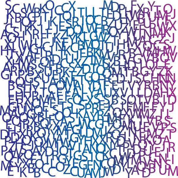 Alphabet halftone background with gradie — Stock Vector