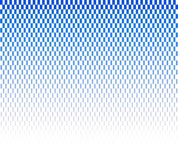 Blå halvton rektanglar på vit bakgrunds — Stock vektor