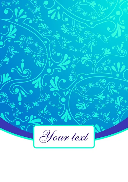 Blue lace background — Stock Vector