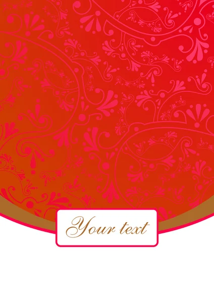 Red lace background — Stock Vector