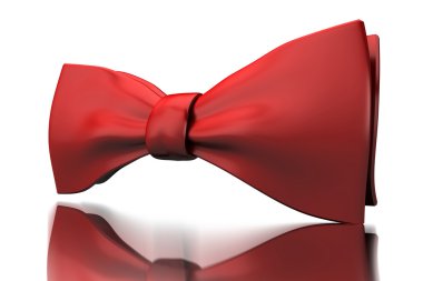 Red bow-tie clipart