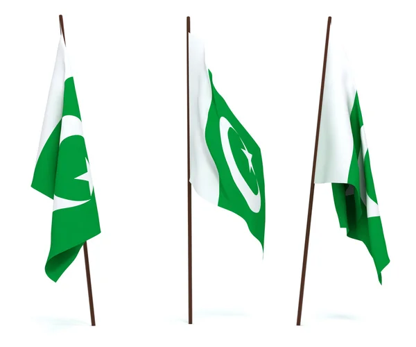 Pakistans flag - Stock-foto